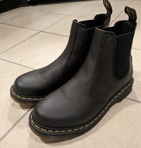 Womens Size 11 Dr. Marten's Docs Black Leather Chelsea Boots